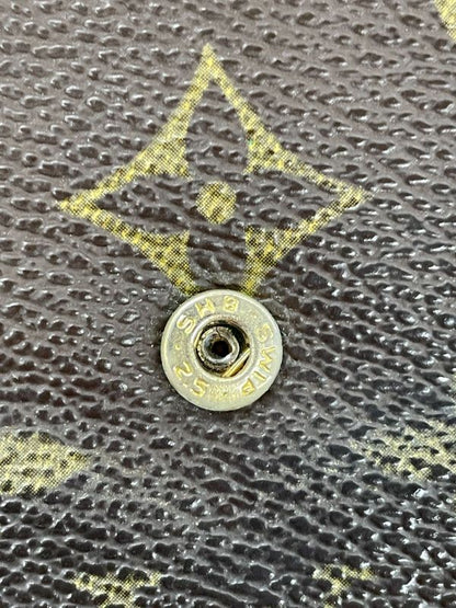 Louis Vuitton Monogram Porte Monet Bier Carte Cles Di Trifold Wallet W Hook