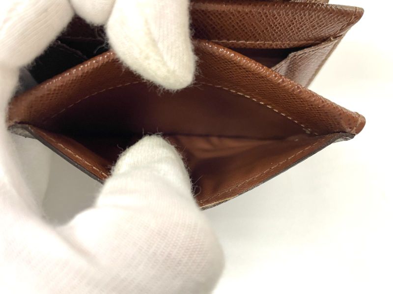 Louis Vuitton Monogram Porte Monet Pla Coin Case M61930 Brown Made In France