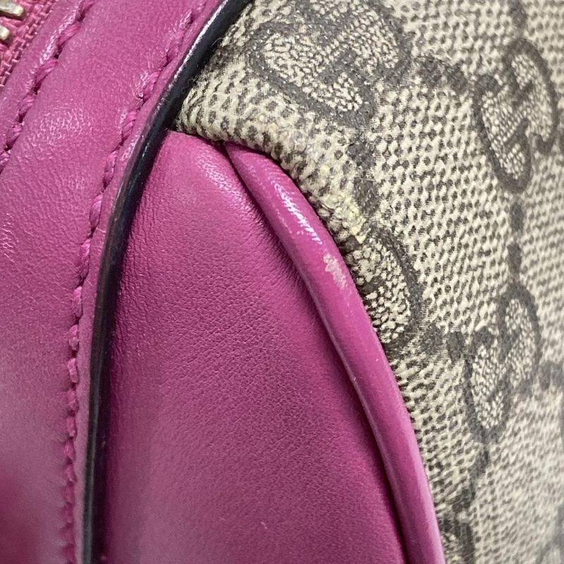 Gucci GG Plus GG Supreme 409529 Beige X Red X Multi Leather