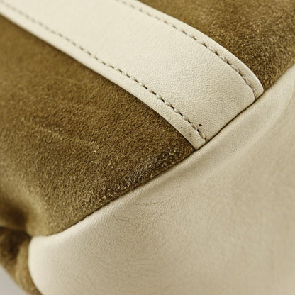 Loewe Anagram Suede Brown Women's Shoulder Bag