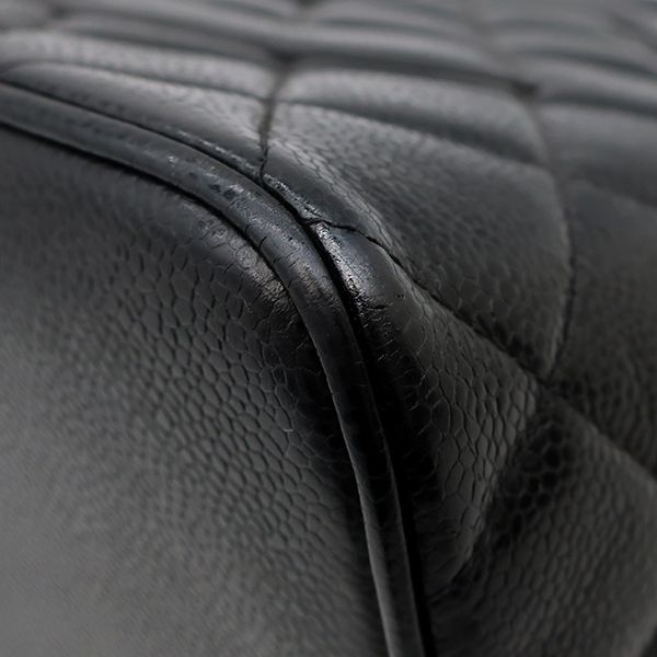 Chanel Tote Bag Revival Tote Caviar Skin Black Gunmetal Hardware Black Coco