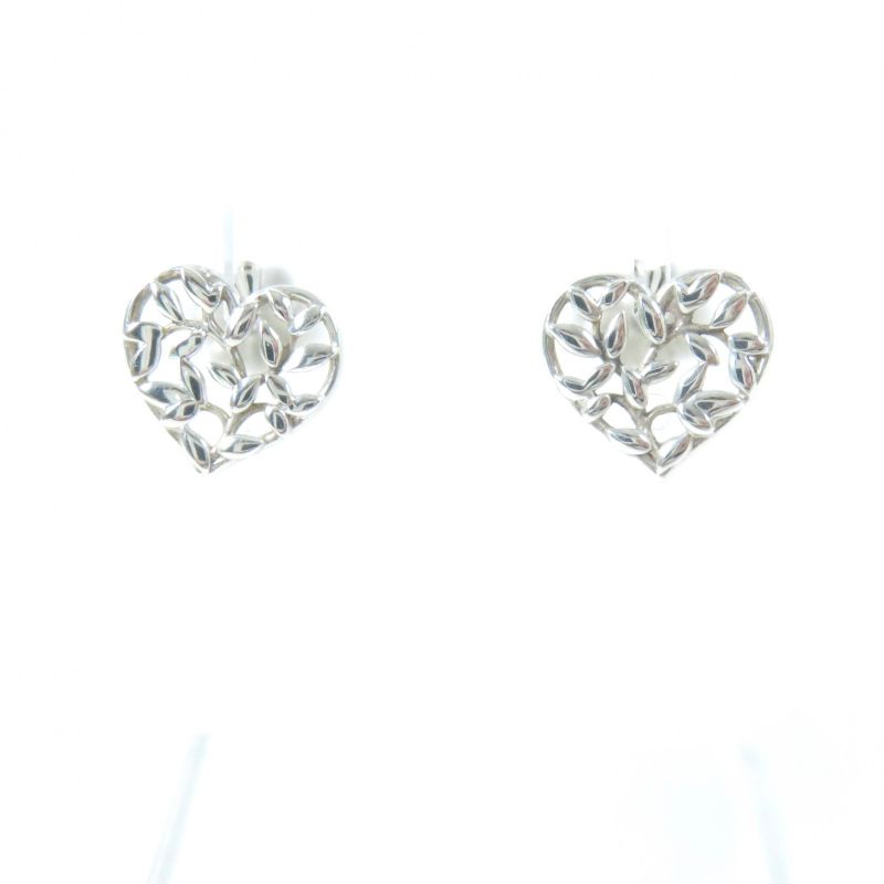 Tiffany & Co Olive Leaf Heart Earrings (for Both Ears) Accessory Earrings Sv925