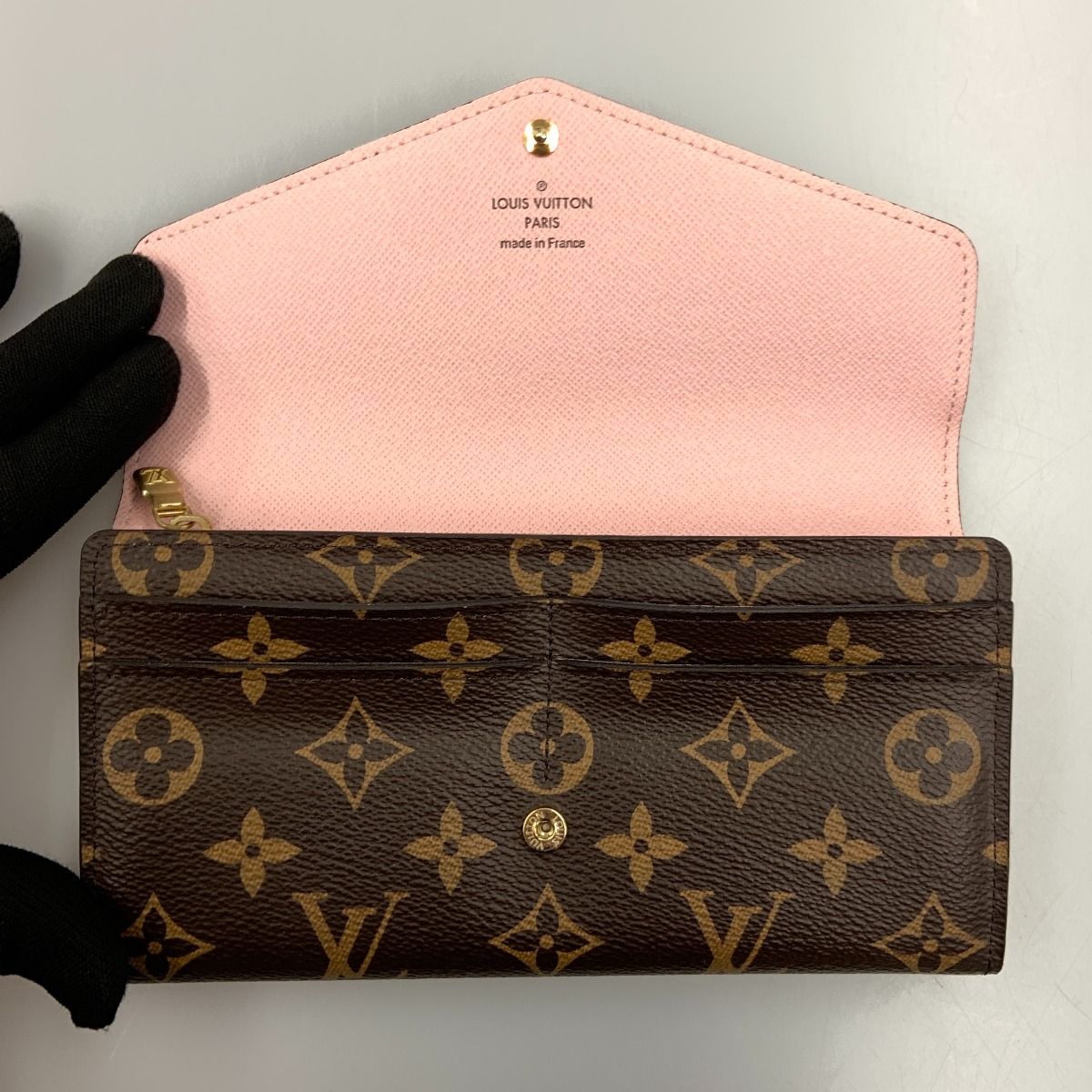 Louis Vuitton Monogram Portefeuille Sara Bifold Long Wallet M62235 Brown X
