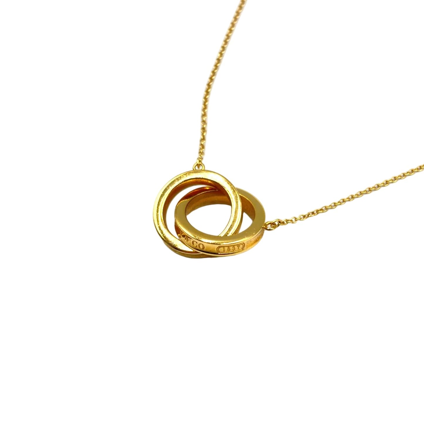 Tiffany & Co Interlocking Circle Yellow Gold Necklace
