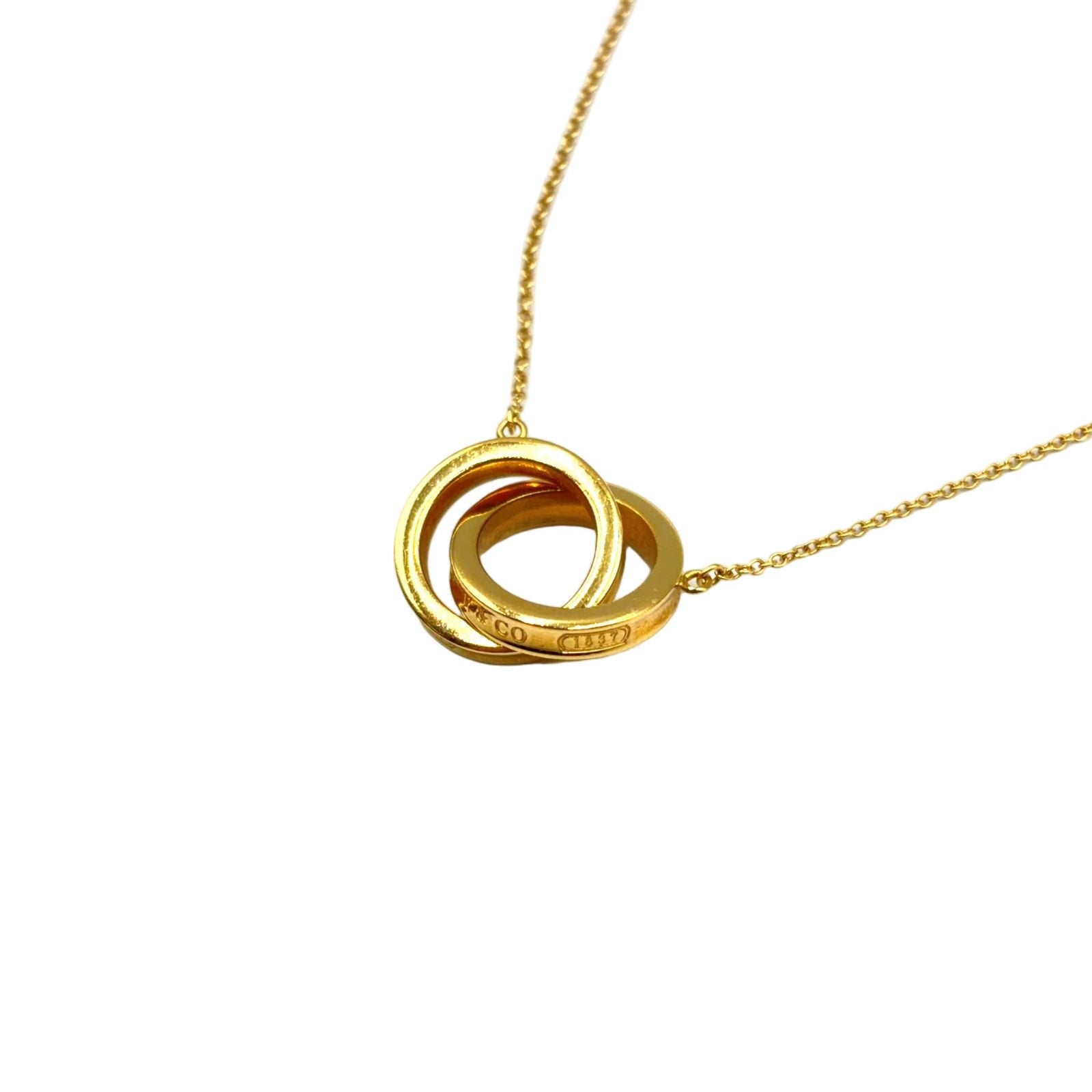 Tiffany & Co Interlocking Circle Yellow Gold Necklace