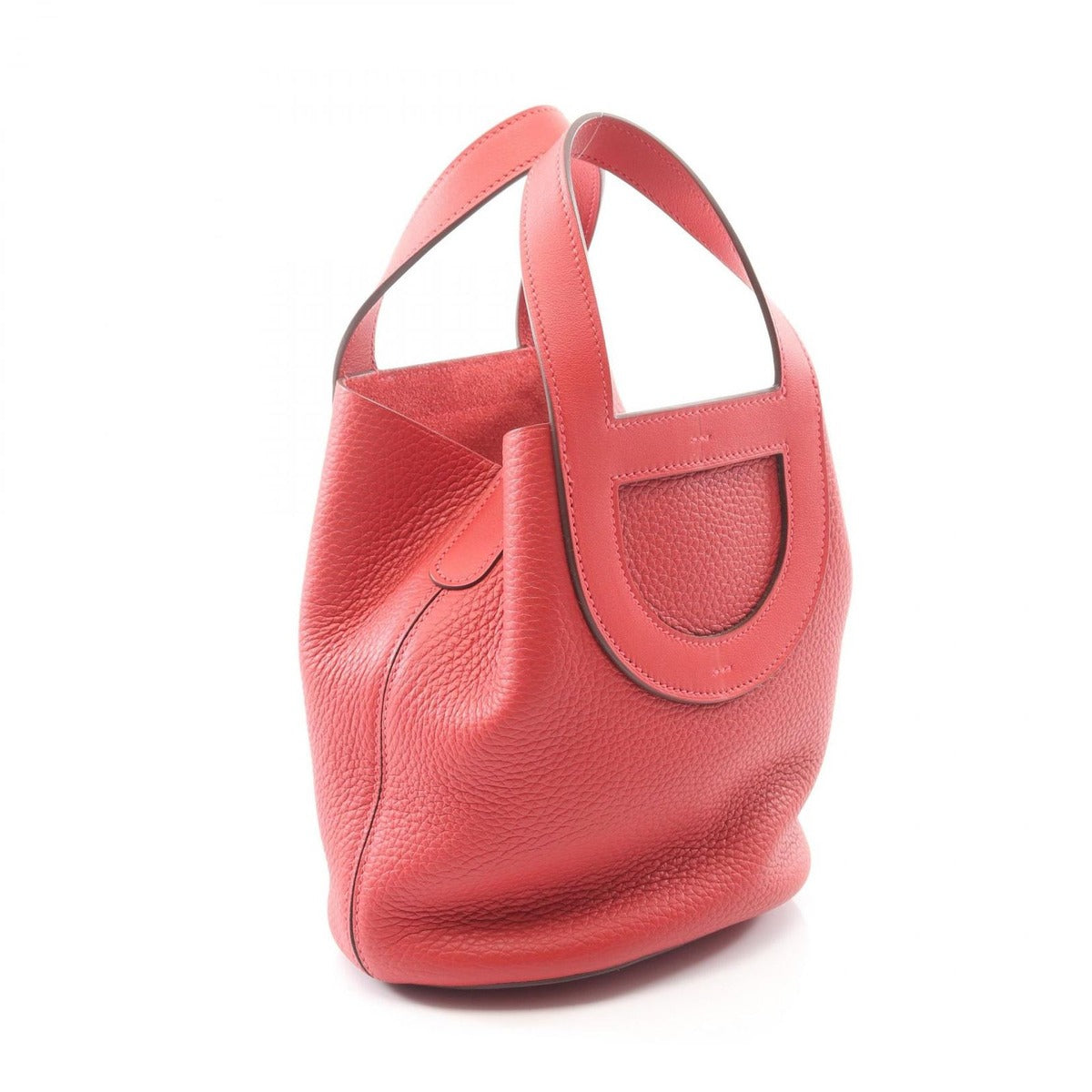 Hermes Handbag In The Loop 18 ck Rouge Casac Leather — view 2