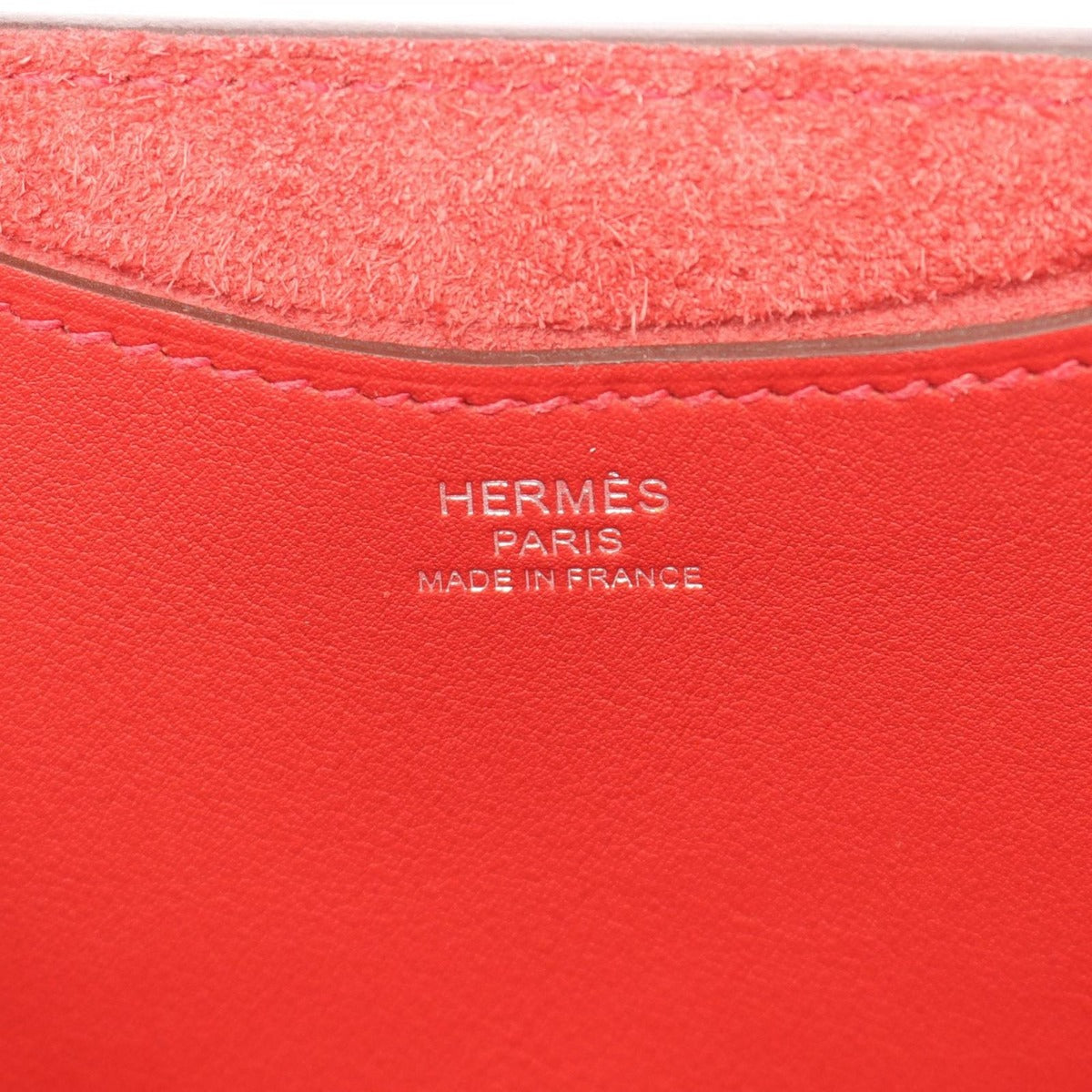 Hermes Handbag In The Loop 18 ck Rouge Casac Leather — view 4
