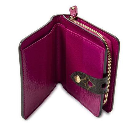 Louis Vuitton Compact Zip Bifold Wallet Brown Monogram Perfo — view 8