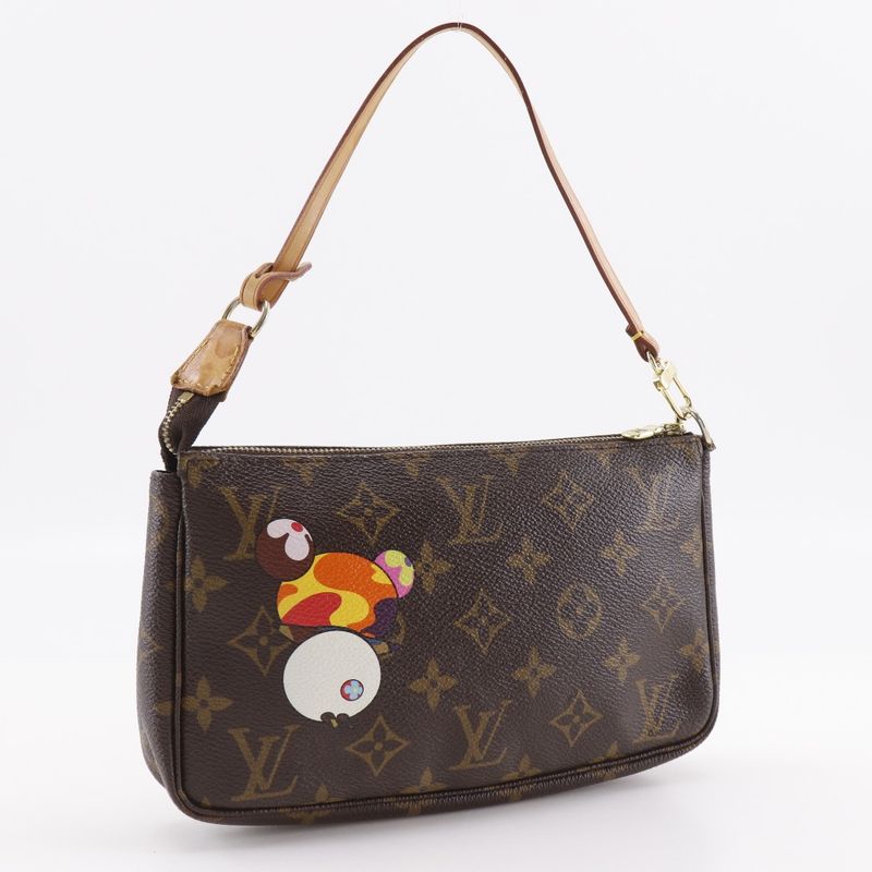 Louis Vuitton Pochette Accessoire Panda M51981 Monogram Canvas Brown Vi1004