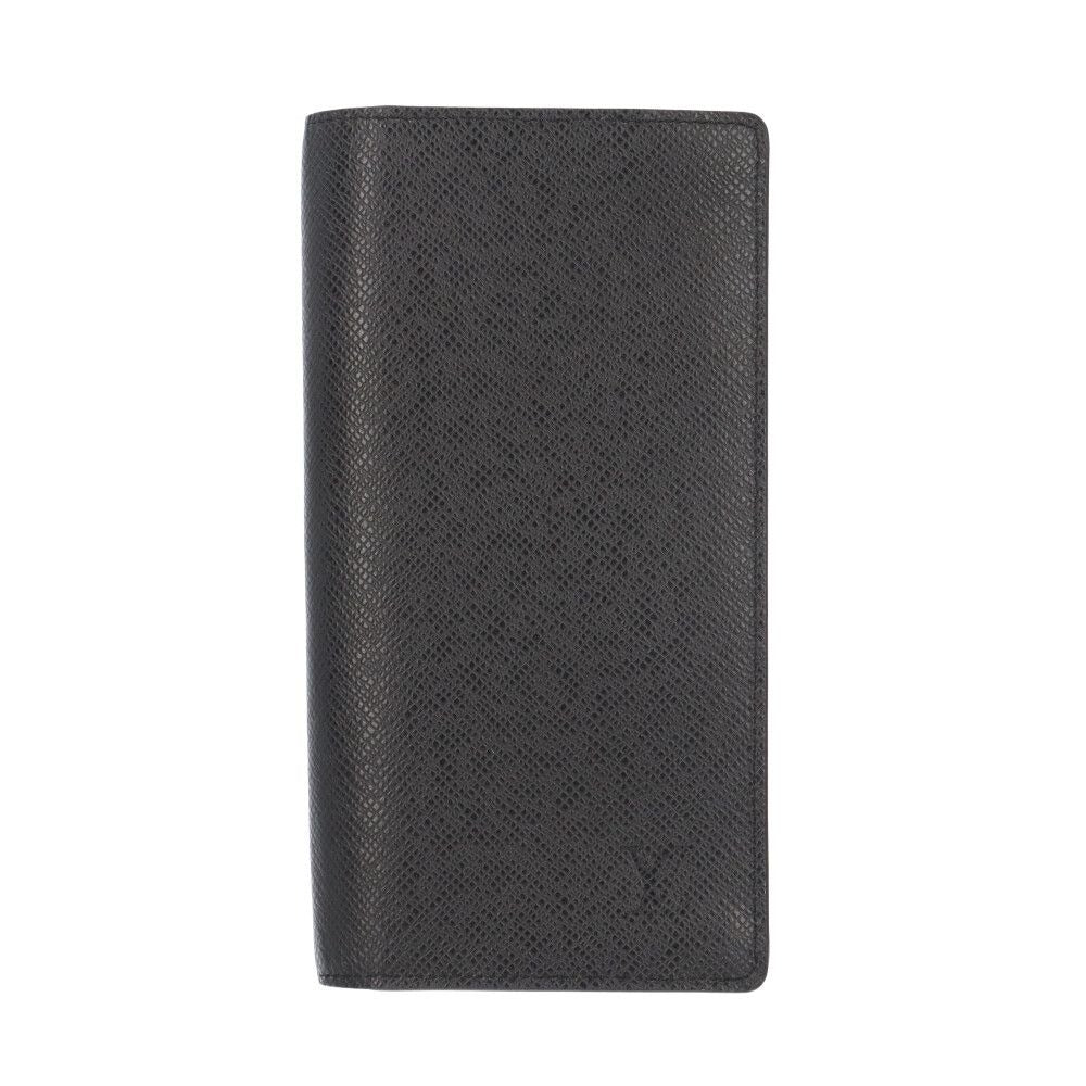 Louis Vuitton Portefeuille Brother Taiga Wallet Leather Black Noir