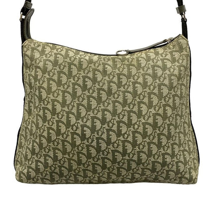Dior/christian Dior Shoulder Bag Trotter Khaki Ivory And Black