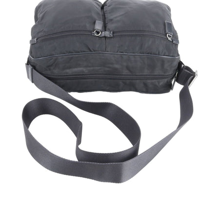 Prada Tessuto Nylon Triangle Logo Leather Shoulder Bag Crossbody Messenger Rbe — view 2