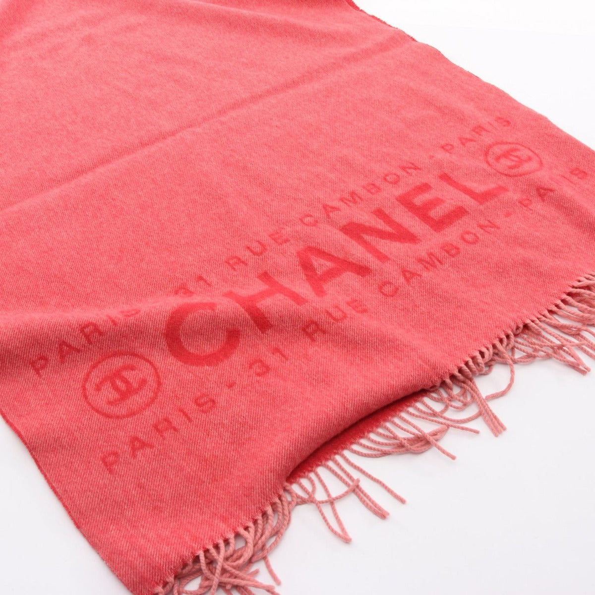 Chanel Shawl Cashmere Red — view 2