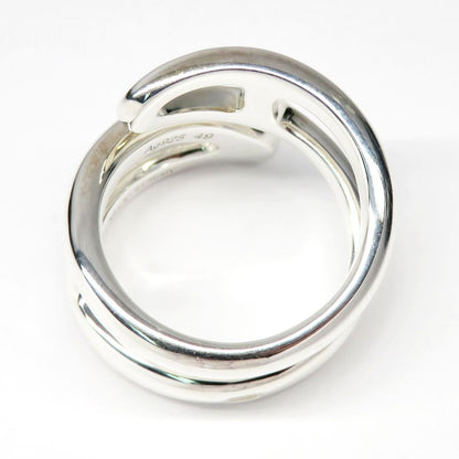 Hermes Ring Chaine D'ancre Punk H117620b #49 Approx 9 Ag925 SV Silver