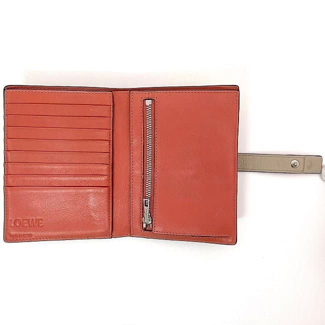 Loewe Bifold Wallet Vertical Wallet Small Beige