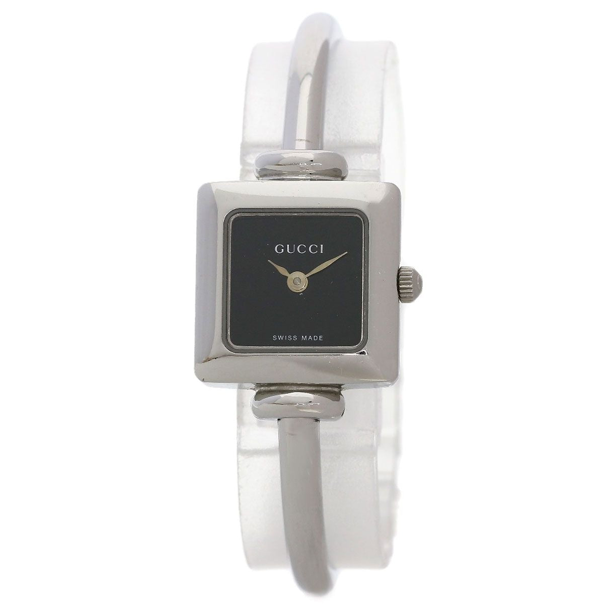 Gucci Square Face Bangle Watch SS