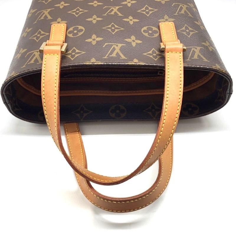 Louis Vuitton Monogram Vavin PM M51172 Handbag Leather Brown Ladies Used 006356
