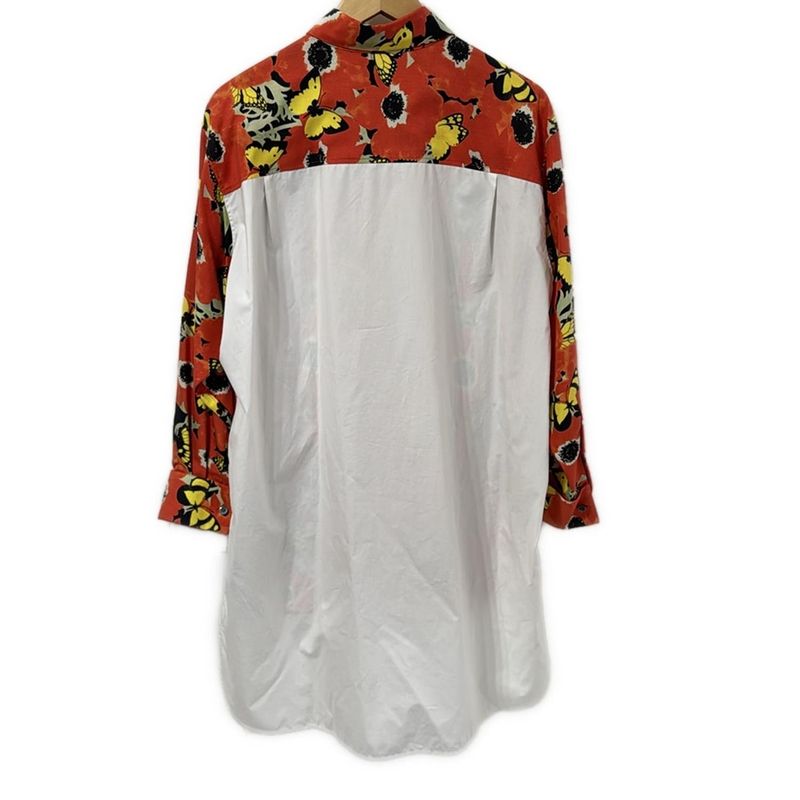 Loewe Long Sleeve Shirt Blouse Size 34 S Women - Orange X White X Multi