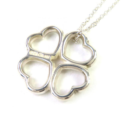 Tiffany & Co Loving Heart Clover Necklace Sv925 Four Leaves Pendant Accessory