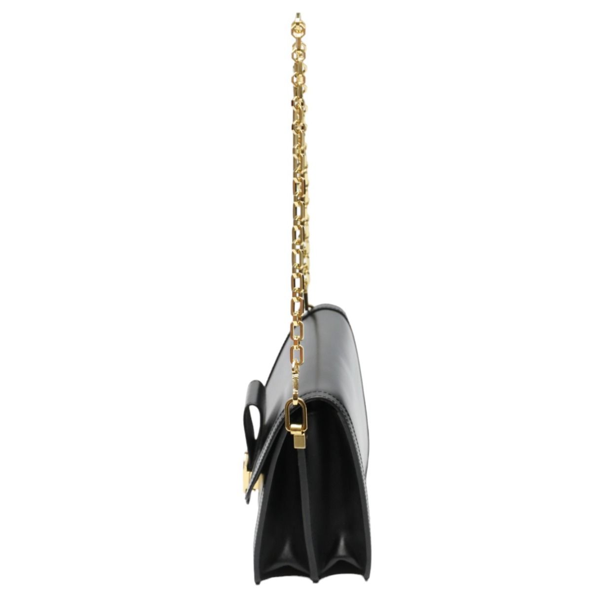 Louis Vuitton Lock Dauphine MM Chain Shoulder Bag Noir