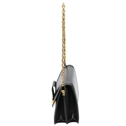 Louis Vuitton Lock Dauphine MM Chain Shoulder Bag Noir