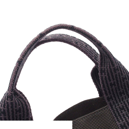 Hermes Her Line MM Gray Silver Nylon Canvas Tote Bag — view 4