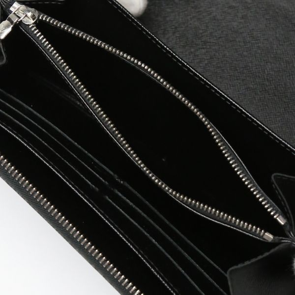 Louis Vuitton N63077 Damier Graphite Round Zipper Zippy