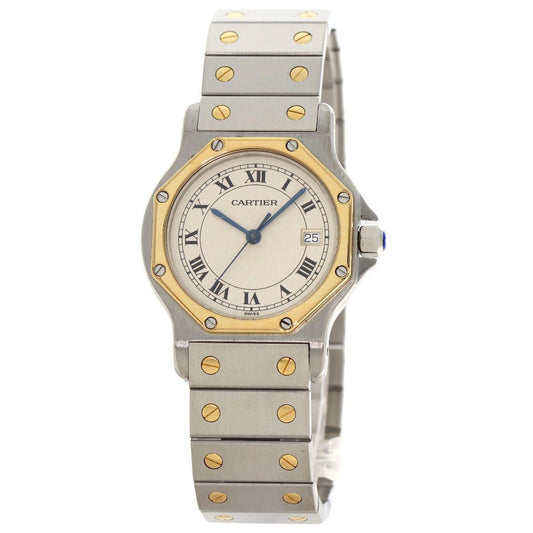 Cartier Santos Octagon LM Watch SS Yellow Gold
