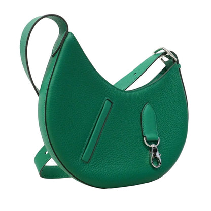 Hermes Shoulder Bag Petit Arson Togo Vert Vertigo Silver — view 2