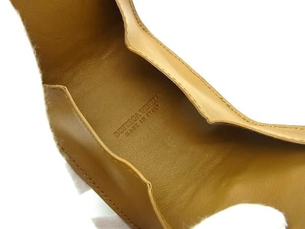 Bottega Veneta Intrecciato Leather Coin Case Coin Purse Brown Fc2640