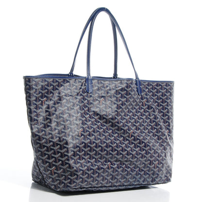 Goyard Saint Louis GM Blue St Louis Shoulder Tote Bag Pouch Purse