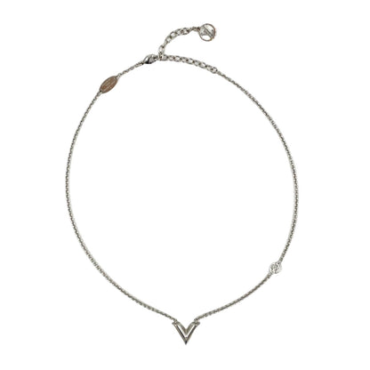 Louis Vuitton Essential Metal Silver Necklace
