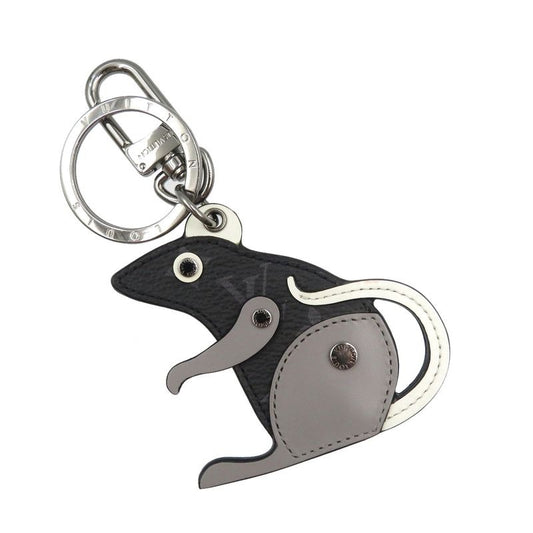 Louis Vuitton Porte Cles Rats Monogram Eclipse Metal Black Grey Key