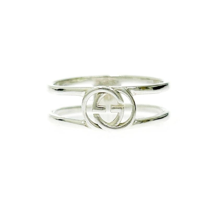 Gucci Silver Slim Open Band Ring 2.0 g 925 Engraved