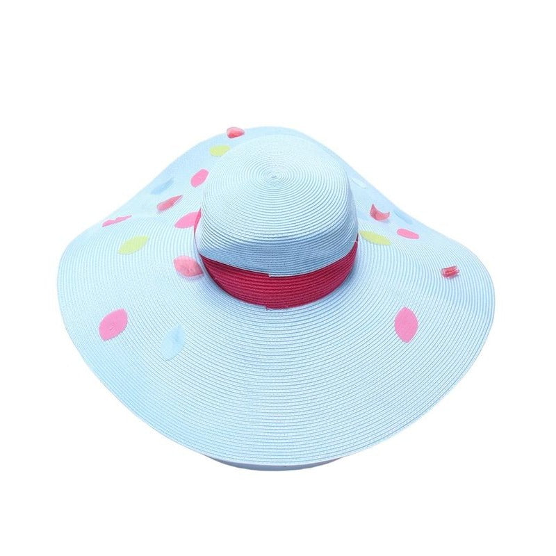 Christian Dior Straw Hat with Petals Kids Size T4 — view 2