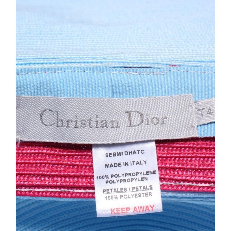 Christian Dior Straw Hat with Petals Kids Size T4 — view 4