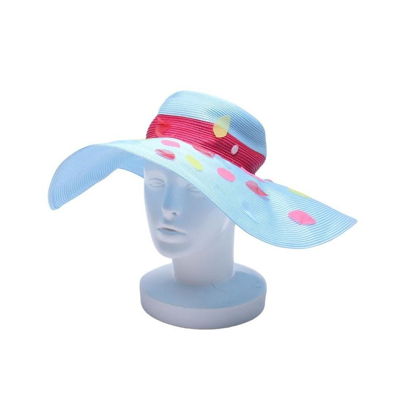 Christian Dior Straw Hat with Petals Kids Size T4