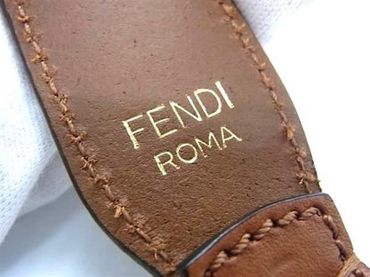 Fendi Strap You Leather Shoulder Strap Crossbody Shoulder Brown Ax5453