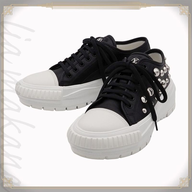Louis Vuitton Yk Squad Line Sneakers Shoes Yayoi Kusama Black