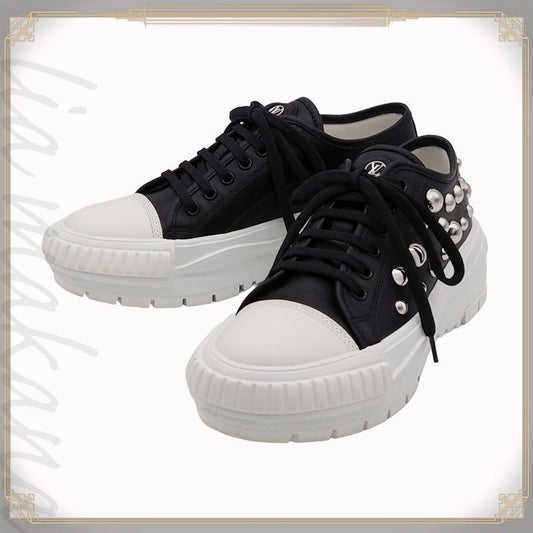 Louis Vuitton Yk Squad Line Sneakers Shoes Yayoi Kusama Black