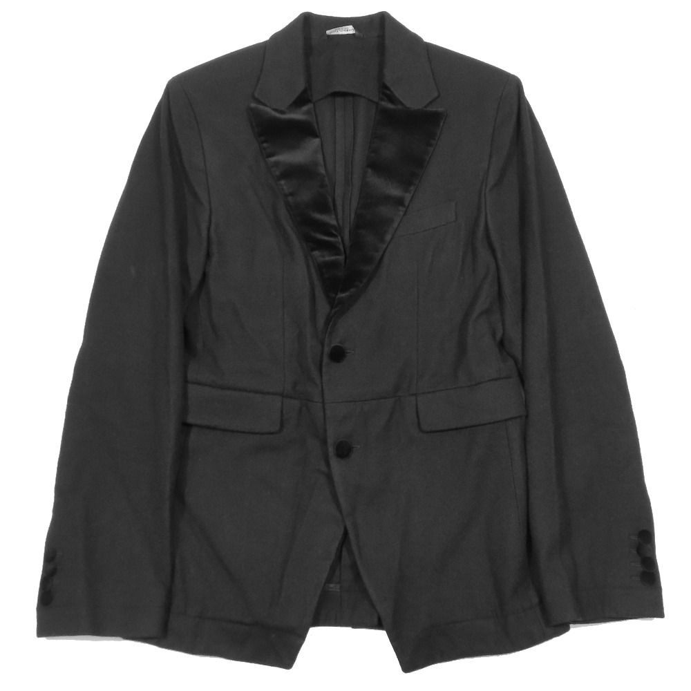 Dolce & Gabbana Tuxedo Jacket Tailored Felt Wool Velour 44 Black