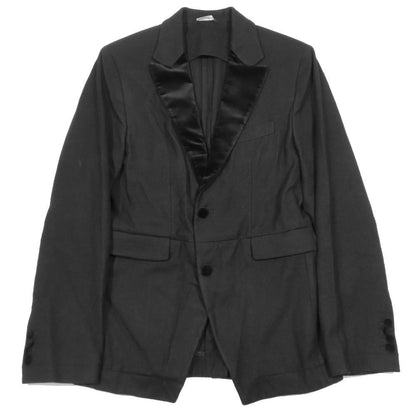 Dolce & Gabbana Tuxedo Jacket Tailored Felt Wool Velour 44 Black