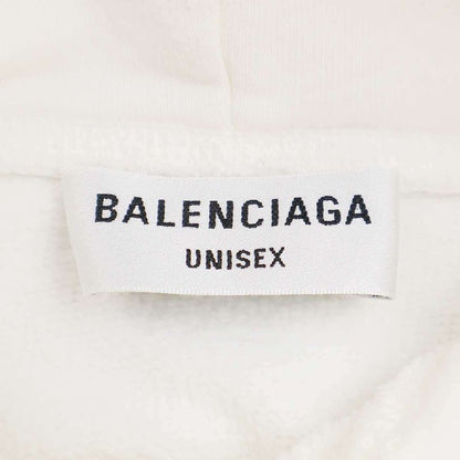 Balenciaga No Comment Pullover Damaged Hoodie 675003 Tlvg4 White 1