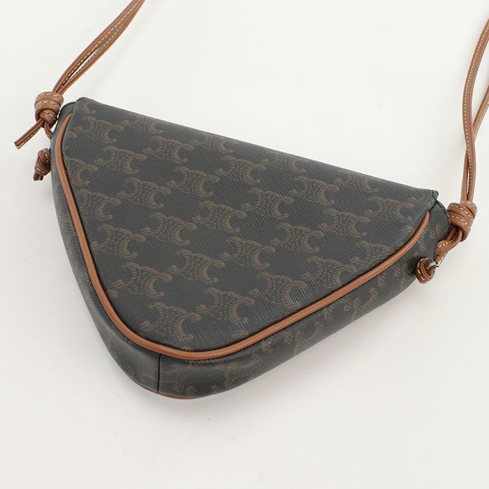 Celine Triomphe Canvas Crossbody Shoulder Bag Triomphe Canvas Scuff Deuce