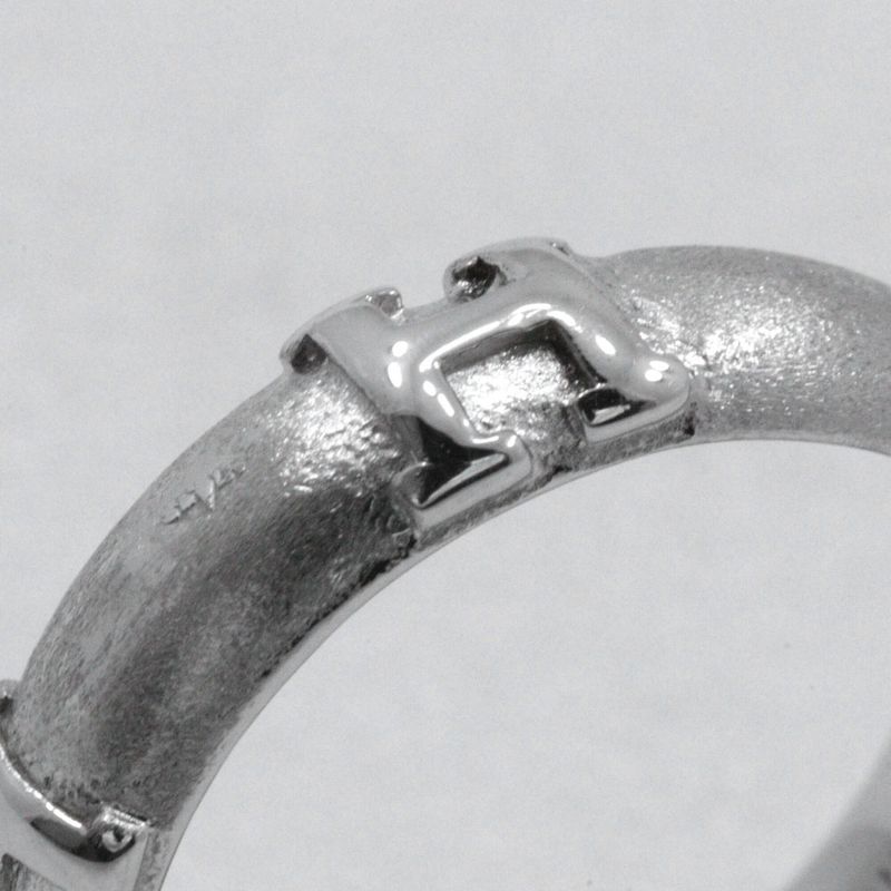 Hermes Fidelite H 18kwhite Gold #7 Ladies 4.5g Ring