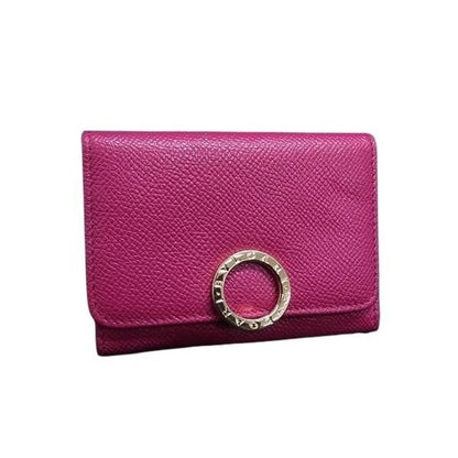 Bvlgari Business Card Holder Logo Clip Case Pink Spinel