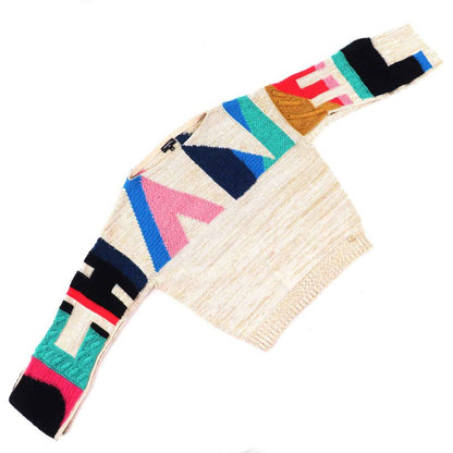 CHANEL 19A P61696 Cashmere Silk Blend Coco Mark Hardware Lame Yarn Design