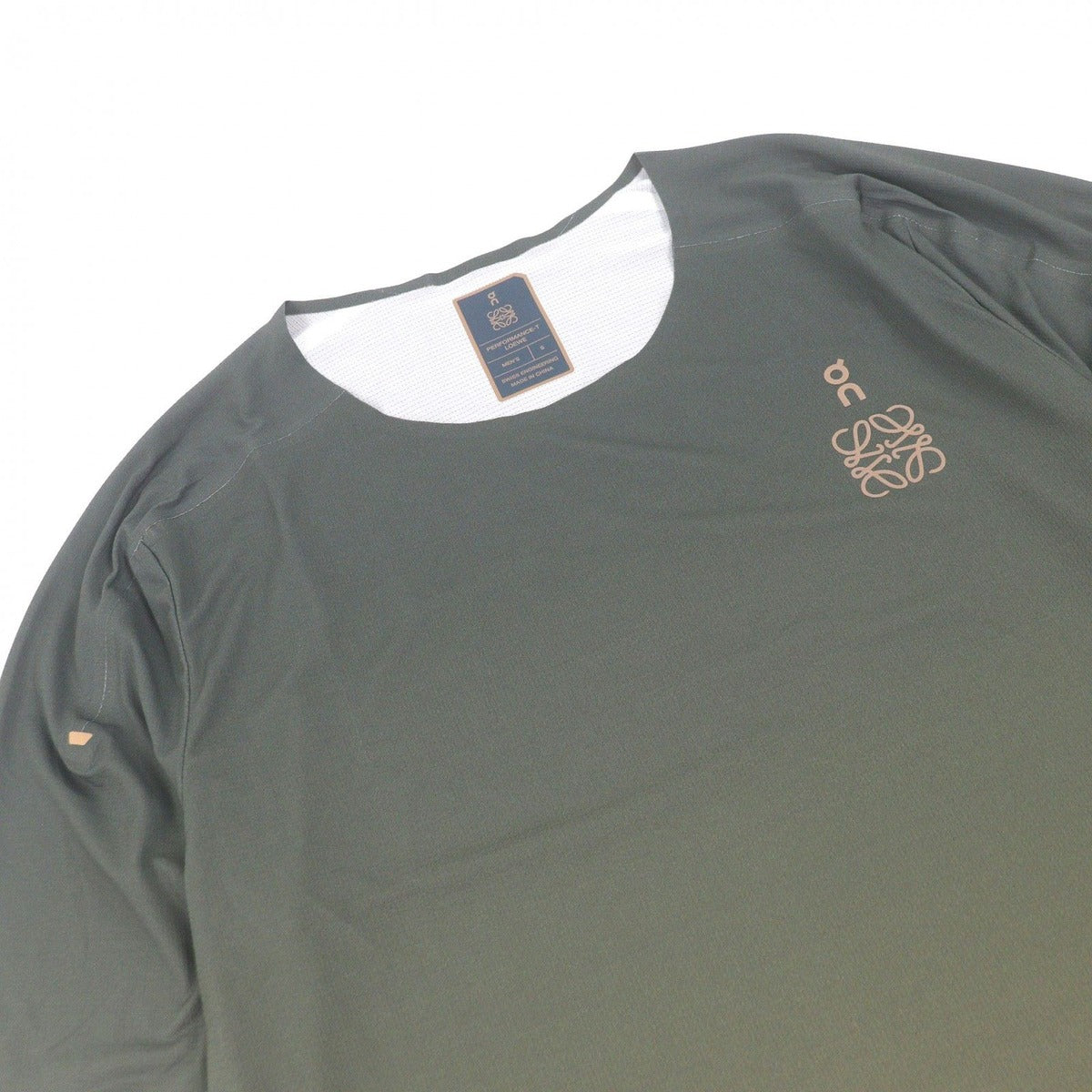 Loewe on Performance-t Anagram Logo Print Short Sleeve T-Shirt Cut — view 2