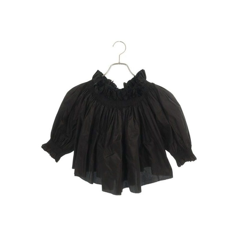 Dior Off Shoulder Silk Blouse 36
