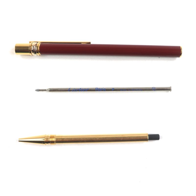 Cartier Trinity De Cartier Ballpoint Pen With Logo Engraving Twist Closure